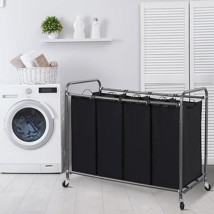 STORAGE MANIAC Laundry Sorter 4 Section, 47.8 Gal Laundry Hamper - Image 8