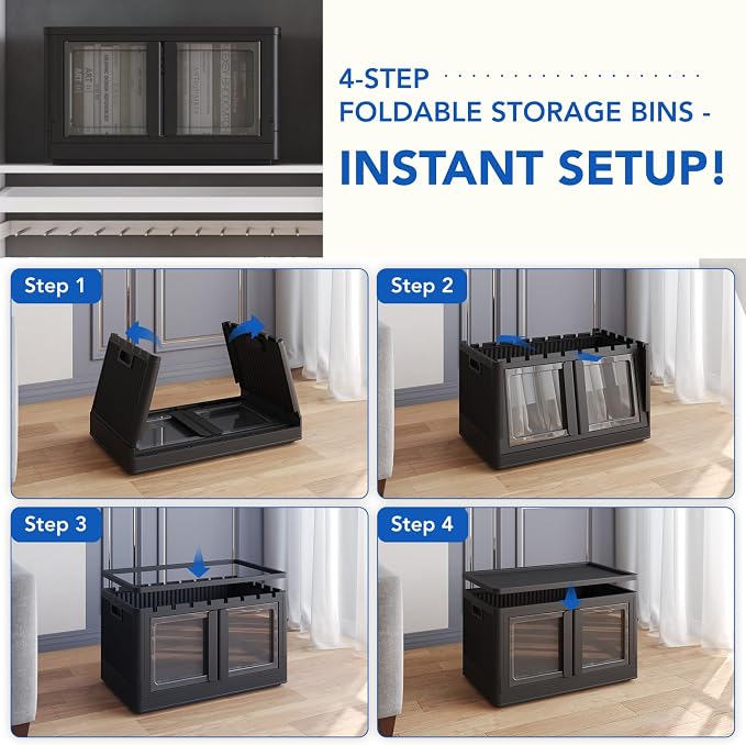 FLEXIMOUNTS 75 QT Stackable Storage Bins - Image 5