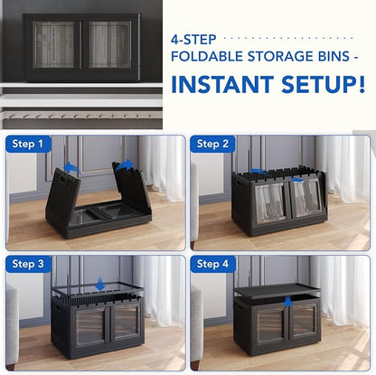 FLEXIMOUNTS 75 QT Stackable Storage Bins - Image 5