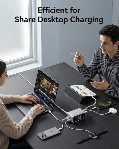 MOKiN Desktop Charging Station, 200W 6-Port Retractable USB C Charging Station - Image 8