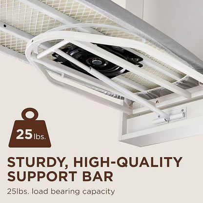 Ivation Wall-Mounted Swivel Ironing Board Cabinet, Foldable Ironing Storage - Image 3