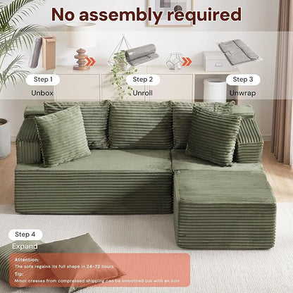 Korser Boneless Couches for Living Room, Cloud Couch Sectional - Image 6