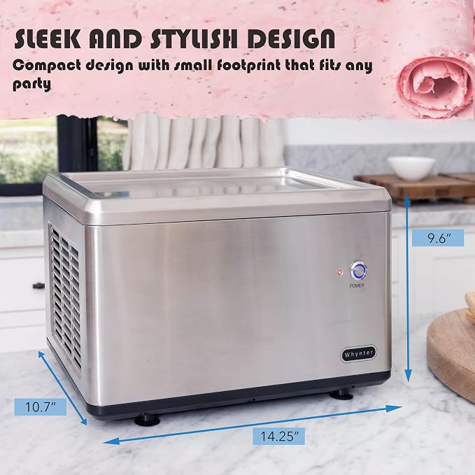 Whynter ICR-300SS 0.5-Quart Stainless Steel Rolled Ice Cream Maker - Image 3