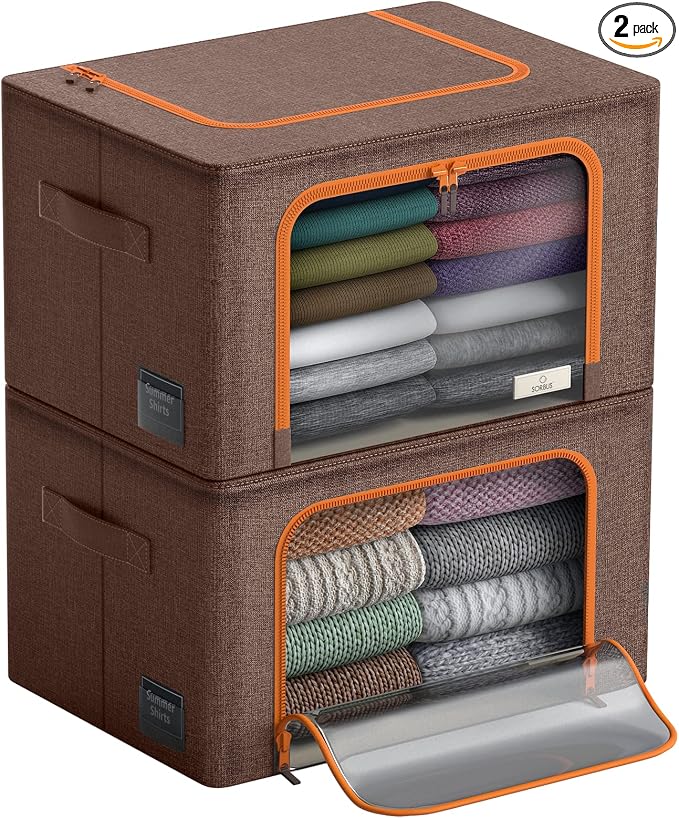 Sorbus Storage Bins with Metal Frame by Sorbus