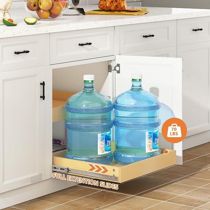 WelFurGeer 2-Tier Pull Out Cabinet Organizer - Image 6