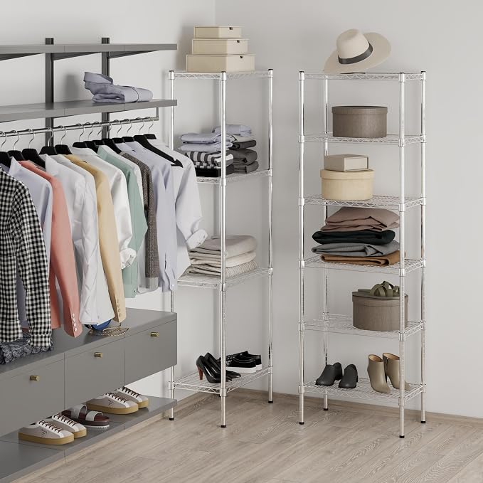 14" Deep x 24" Wide x 74" Height Wire Shelving Kit | 6-Tier | NSF Commercial - Image 7