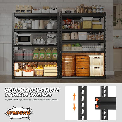 REIBII 72" Garage Shelving, Storage Shelves 2050LBS Heavy Duty Shelving - Image 6
