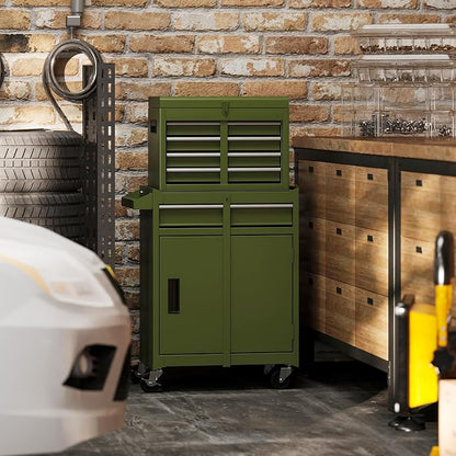 Goplus Tool Chest, 5 Drawers Rolling Tool Cabinet - Image 9