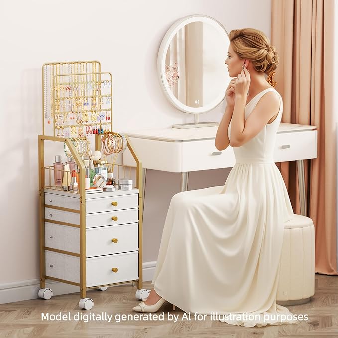 SWTYMIKI Gold Jewelry Organizer Stand - Image 6