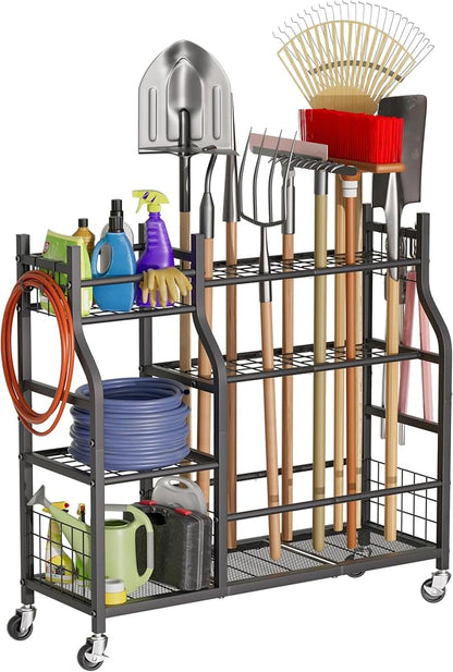 Garden Tool Organizer with Wheels by GIOTORENT
