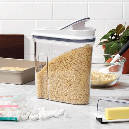 OXO Good Grips POP Large Cereal Dispenser, 4.5 Qt | White | Airtight | Pack of 8 - Image 4