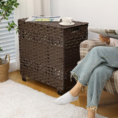OIAHOMY Laundry Hamper with Lid, 140L Clothes Hamper with 3 Removable Liner Bags - Image 2