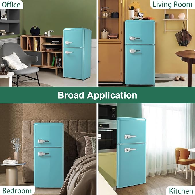 Retro Mini Fridge 3.5 Cu. Ft. Apartment Size Refrigerator - Image 6