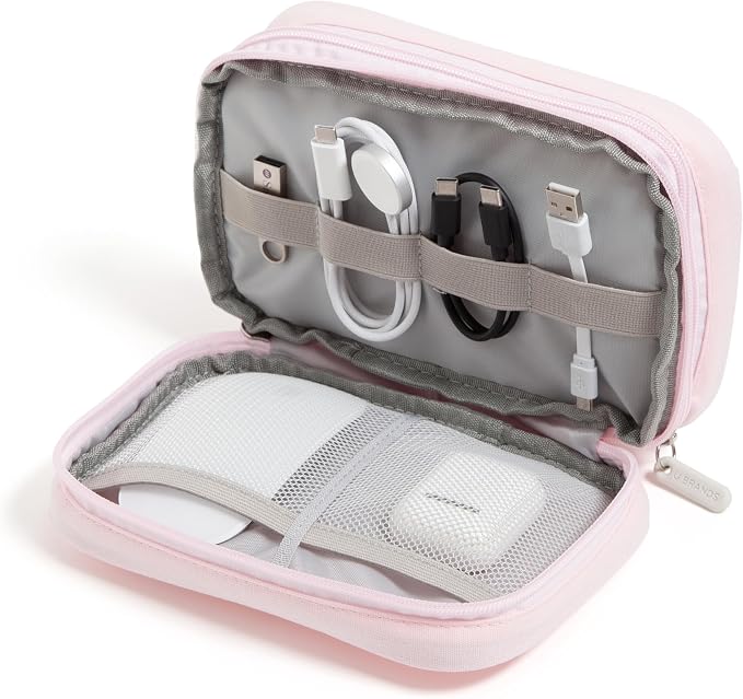 U Brands Canvas Tech Organizer Pouch 9 Compartments, 7.8 x 5 Inch Cable by UBrands