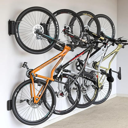 monTEK Swivel Bike Wall Mount – 4 Pack Garage Bike Hanger & Space-Saving by monTEK