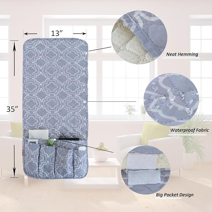 Armchair Caddy for Couch Remote Control Holder Premium Durable Non-slip Sofa - Image 7