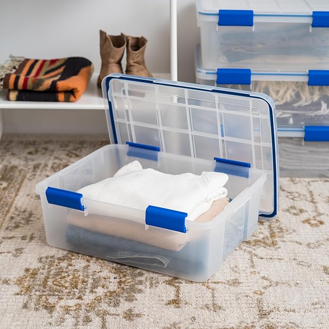 IRIS USA 3-Pack 26.5 Qt Storage Bins - Image 4