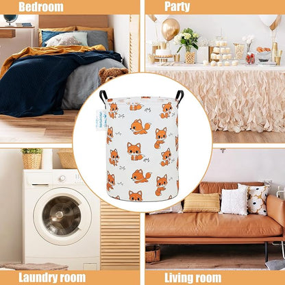 LANGYASHAN Laundry Basket Canvas Fabric Collapsible Organizer Basket - Image 3