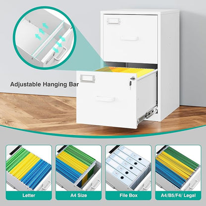 SISESOL 2 Drawer File Cabinet - Image 4