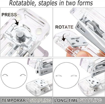 KAAKOW Silver Desk Organizers and Accessories Office Supplies Set Stapler - Image 4