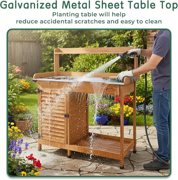Potting Bench Table Work Bench - Image 6