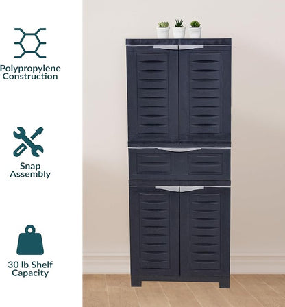 Sunnydaze 57" Garage Storage Cabinet - Image 4