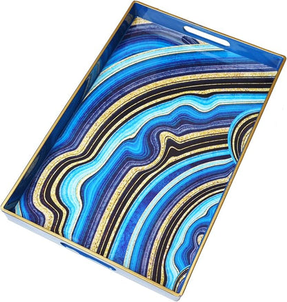 Spsyrine Decorative Tray, Plastic Rectangular Coffee Table Tray - Image 7