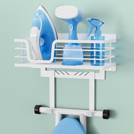 KES 90lb Heavy-Load Ironing Board Hanger Wall Mount, One-Piece Metal Frame by KES