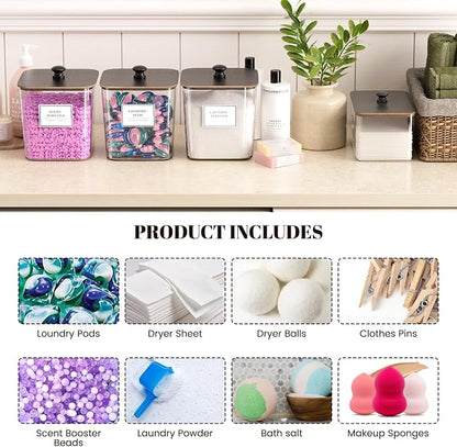 Laundry Pods Storage Container, Detergent Powder Container, - Image 6