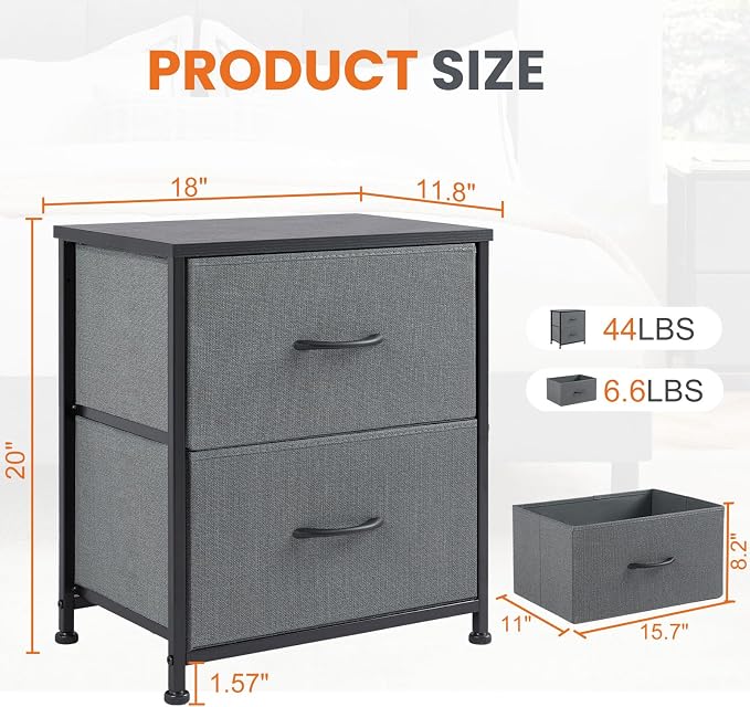 DUMOS Nightstand End Table - Image 3