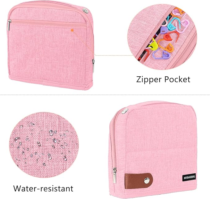 MYBAGZING Empty Crochet Hook Case, Stand-Up Waterproof Crochet Organizer - Image 5