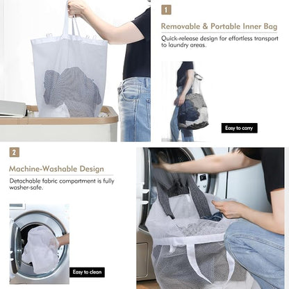 DOKEHOM 160L Extra Large Laundry Hamper - Image 6