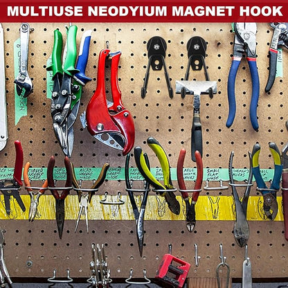 Landhoow Large Magnetic Hooks Heavy Duty Garage Magnet Hooks Strong Storage - Image 6