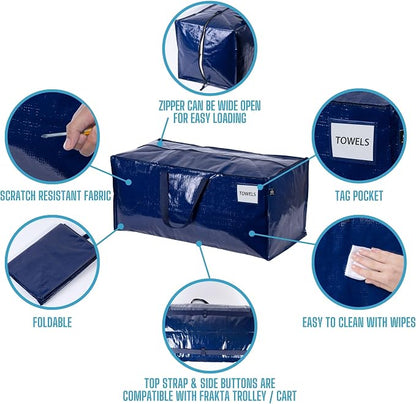 VENO 10 Pack Moving Bags w/Backpack Straps, Heavy Duty, Moving Boxes Alternative - Image 7