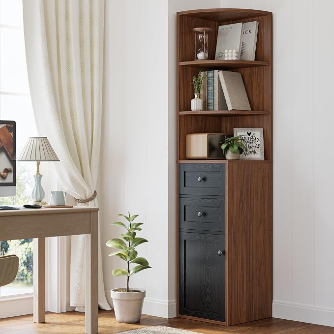 IRONCK Corner Bookshelf and Bookcase - Image 3