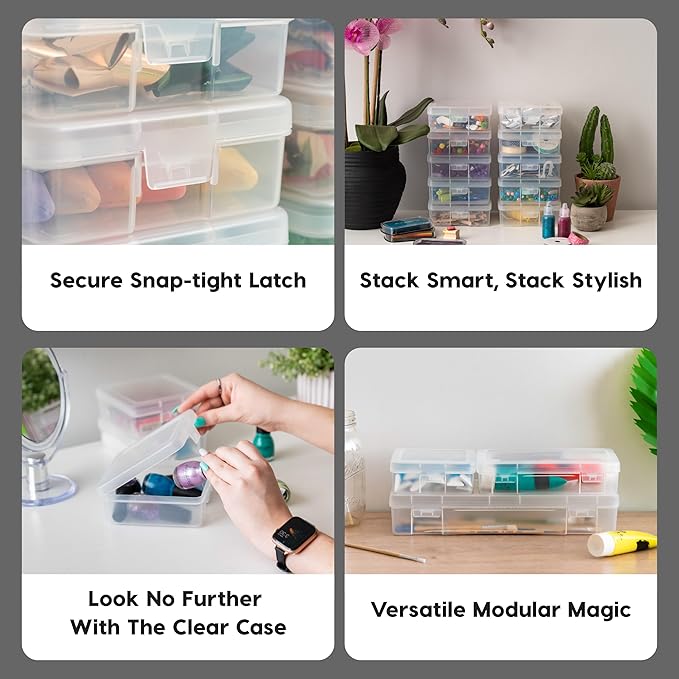 IRIS USA Pencil Case Box Storage Container - Image 3
