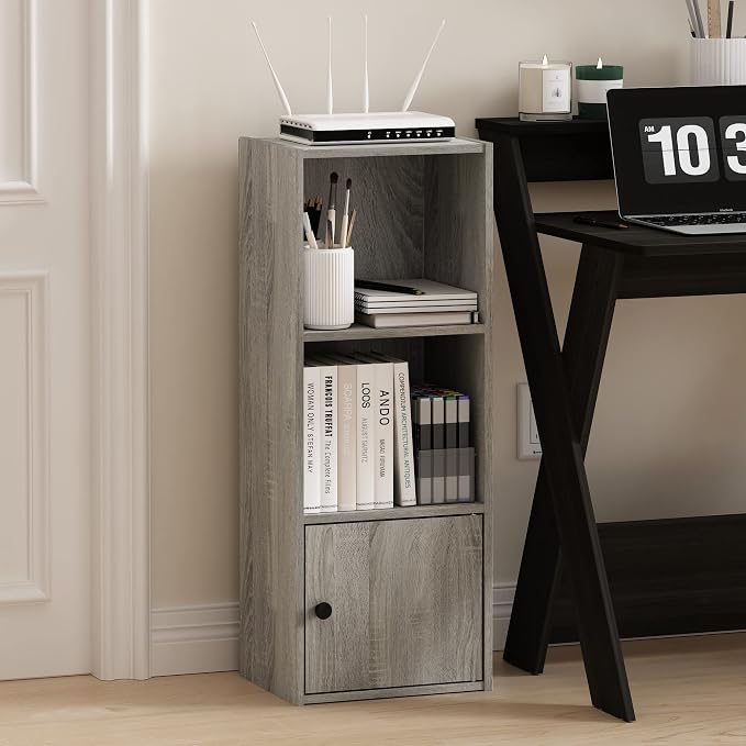 Furinno LUDER Book Shelf, 3-Tier Modern Bookshelf, Bookcase - Image 4