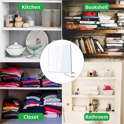 12 Pack Acrylic Shelf Dividers, Closet Shelf Separators - Image 8