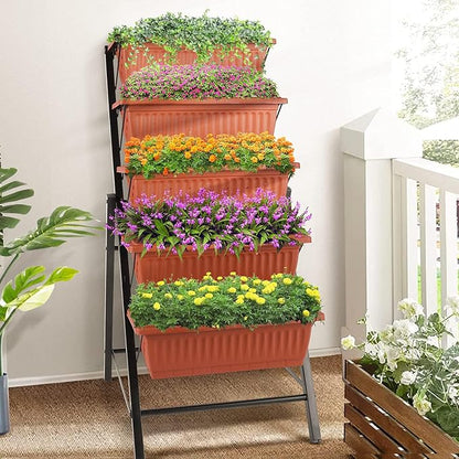 SEJOV 4FT Vertical Raised Garden Bed, 5 Tiers Planter Box - Image 3