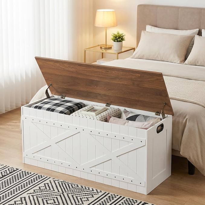 MAHANCRIS 47.2" Storage Chest, Extra Large Toy Box - Image 4