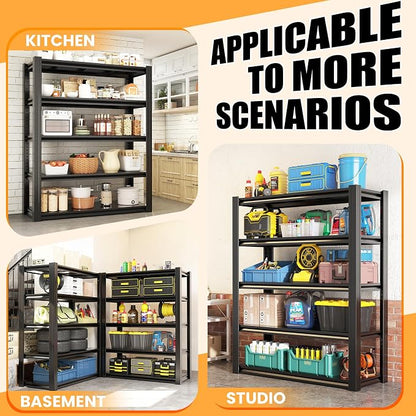72" H Garage Shelving, Heavy Duty Storage Shelves, Garage Storage Shelves - Image 6