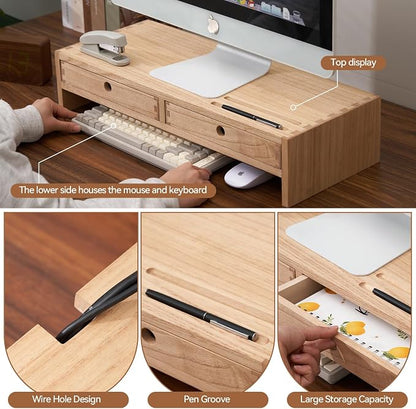 KIRIGEN Wood Monitor Stand - Image 2