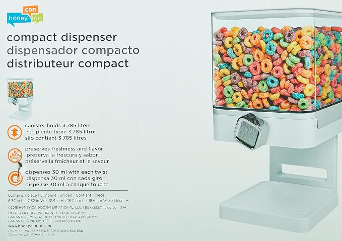 Zevro Compact Dry Food Dispenser, Single Control - Image 2