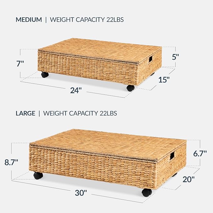 Best Choice Products Under Bed Storage Containers W/Lid, Wheels and Handles - Image 2