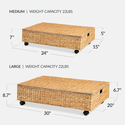 Best Choice Products Under Bed Storage Containers W/Lid, Wheels and Handles - Image 2