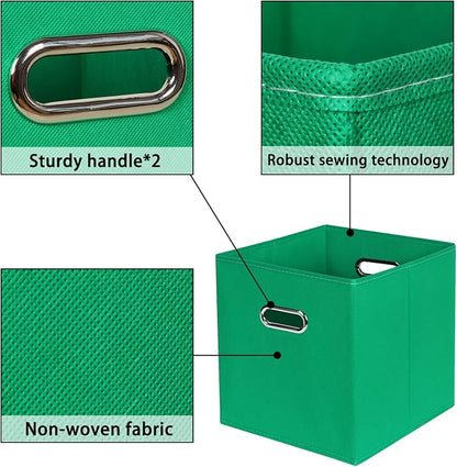 Green Foldable Storage Bins - Image 7