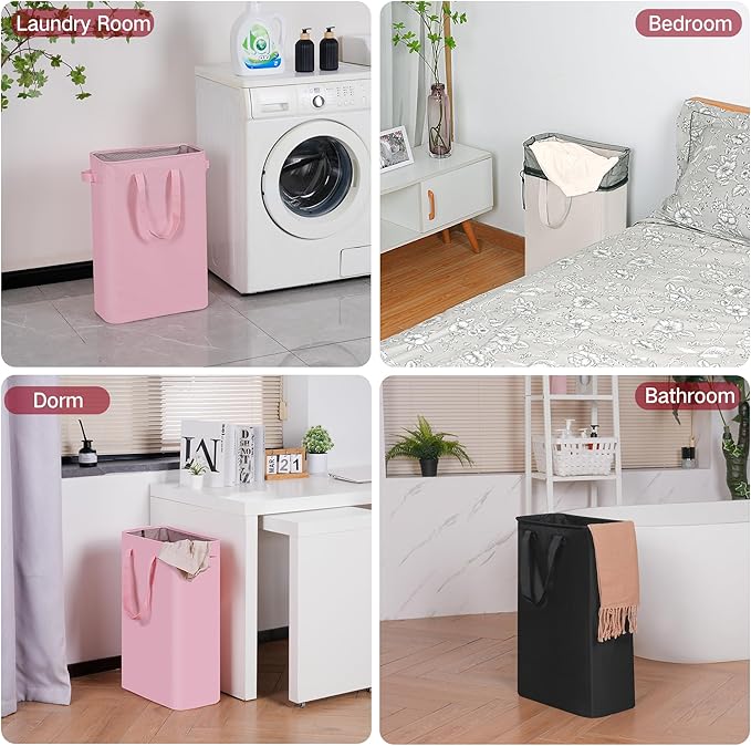 efluky Slim Laundry Basket, Narrow Laundry Hamper - Image 6