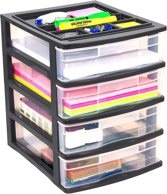 Gracious Living 4-Drawer Desktop and Countertop Storage Organizer Drawer Set by GraciousLiving