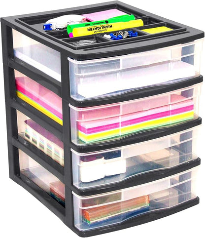 Gracious Living 4-Drawer Desktop and Countertop Storage Organizer Drawer Set by GraciousLiving