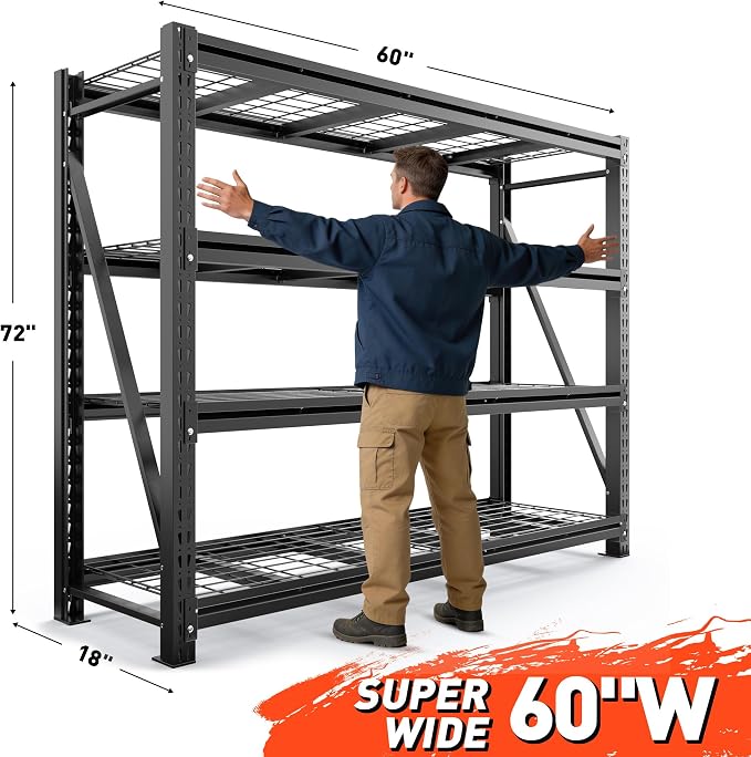 Romorgniz Garage Shelving Heavy Duty, 5000LBS Steel Rack - Image 3